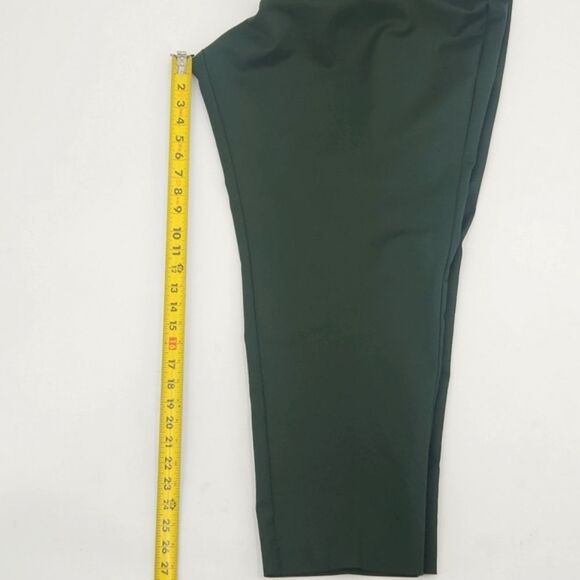 Eloquii Flat Front Dress Pants Womens Size 26R Dark Green Stretch Work Career - Picture 9 of 11